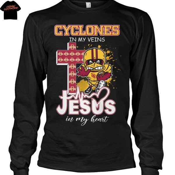 Iowa State Cyclones In My Veins Jesus In My Heart Unisex T-Shirt