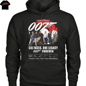 James Bond 007 Six Faces One Legacy Signature Unisex T-Shirt