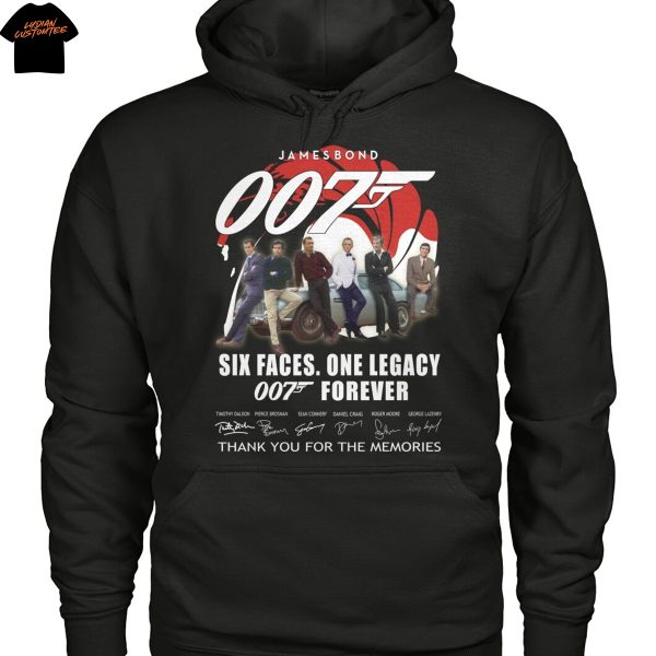 James Bond 007 Six Faces One Legacy Signature Unisex T-Shirt