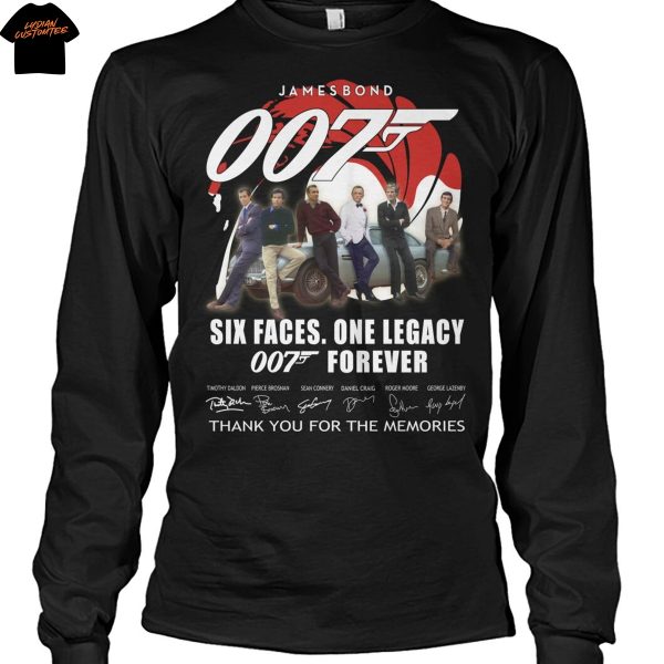 James Bond 007 Six Faces One Legacy Signature Unisex T-Shirt