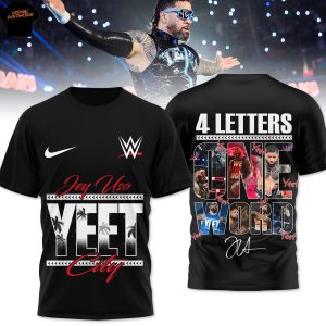 Jey Uso Yeet 4 Letters One Word Signature 3D T-Shirt