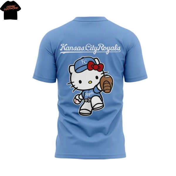 Kansas City Royals 2025 Sweet Kitty 3D T-Shirt