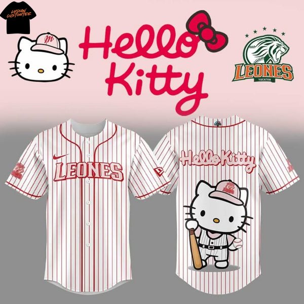 Leones De Yucatan Hello Kitty Baseball Jersey