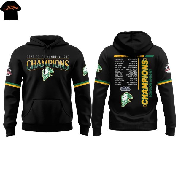 London Knight Champions Memorial Cup 2025 Hoodie