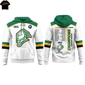 London Knight Champions Memorial Cup 2025 Hoodie – White
