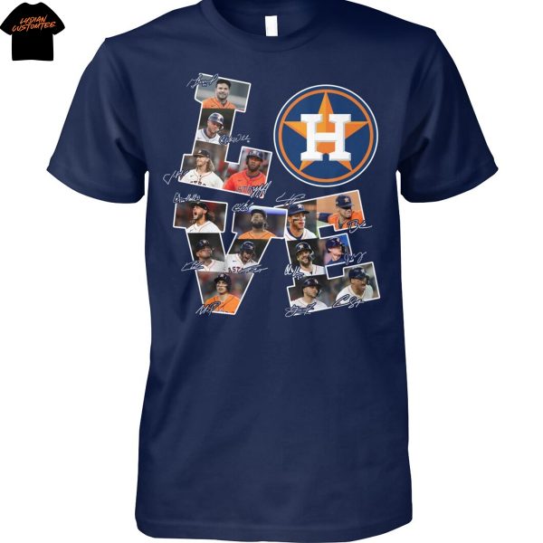 Love Houston Astros Signature Unisex T-Shirt
