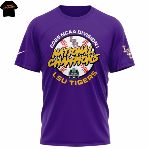 LSU Tigers 2025 NCAA Division National Champions 3D T-Shirt