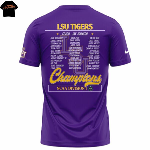LSU Tigers 2025 NCAA Division National Champions 3D T-Shirt