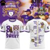 LSU Tigers 2025 NCAA Division National Champions 8 Is Sweet 3D T-Shirt – Gold
