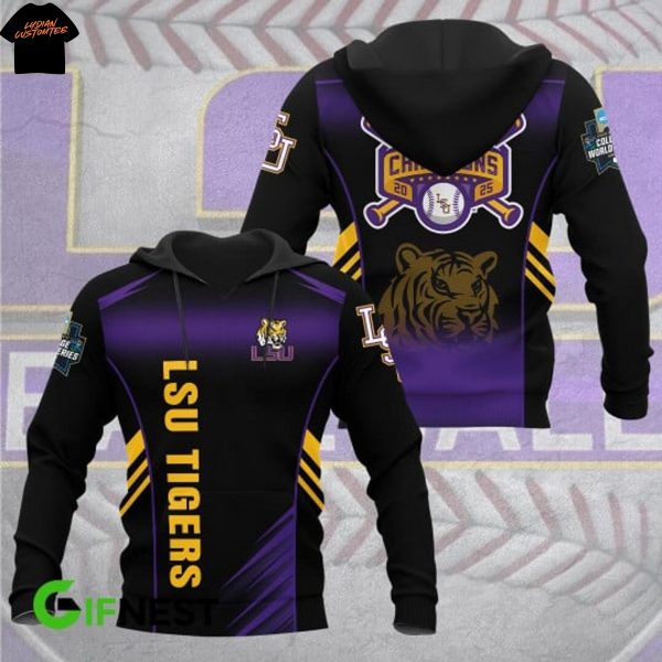 LSU Tigers NCAA Baseball National Champions 2025 Hoodie