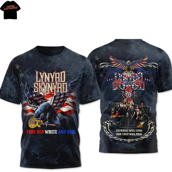 Lynyrd Skynyrd True Red White And Blue 3D T-Shirt