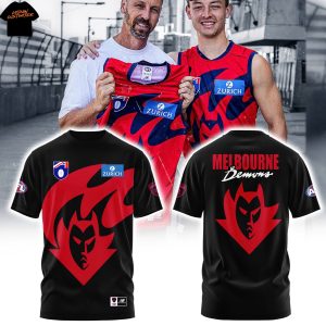 Melbourne Demons 2025 Black 3D T-Shirt
