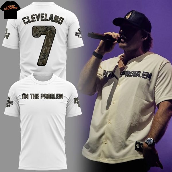 Morgan Wallen Im The Problem Tour 2025 x Cleveland 3D T-Shirt