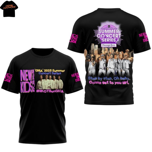 New Kids On The Block GMA 2025 Summer Concert Series 3D T-Shirt