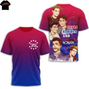 New Kids On The Block Stars Stripes And Hangin Tough 3D T-Shirt