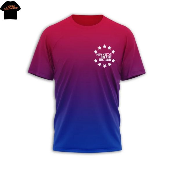 New Kids On The Block Stars Stripes And Hangin Tough 3D T-Shirt