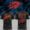 Oklahoma City Thunder 2025 Hello Kitty 3D T-Shirt – Blue