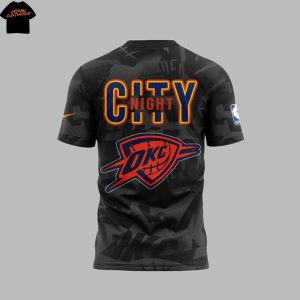 Oklahoma City Thunder Basketball Black 3D T-Shirt