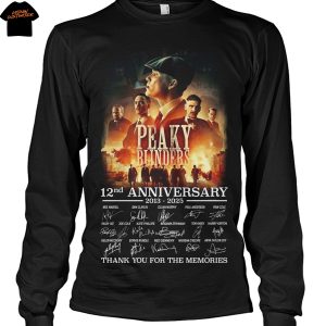 Peaky Blinders 12nd Anniversary 2013-2025 Signature Thank You For The Memories Unisex T-Shirt