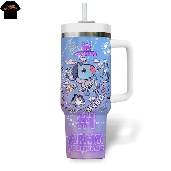 Personalized BTS J-Hope Home Again Tumbler With Handle And Straw