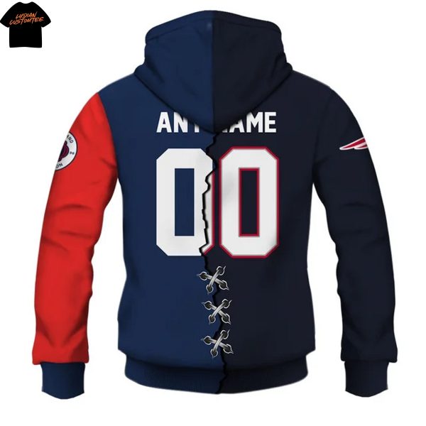 Personalized New England Revolution x New England Patriots Hoodie