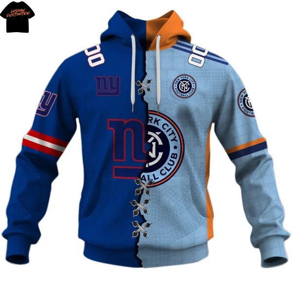 Personalized New York City FC x New York Giants  Hoodie