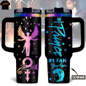 Personalized Prince Tumbler With Handle And Straw