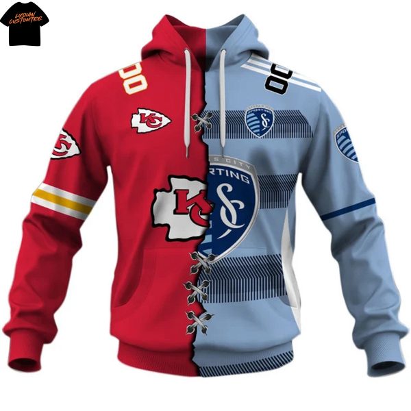 Personalized Sporting Kansas City x Kansas City Chiefs Hoodie