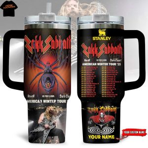 Personalized Zakk Sabbath American Winter Tour Tumbler With Handle And Straw