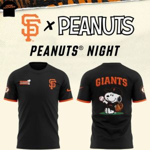 San Francisco Giants 2025 Peanuts Snoopy 3D T-Shirt