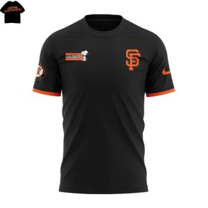 San Francisco Giants 2025 Peanuts Snoopy 3D T-Shirt