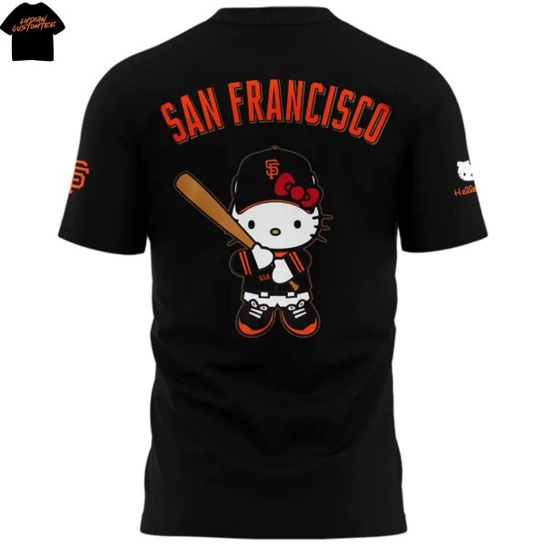 San Francisco Giants 2025 Sweet Kitty 3D T-Shirt