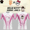 San Francisco Giants x Hello Kitty 2025 3D T-Shirt – Pink