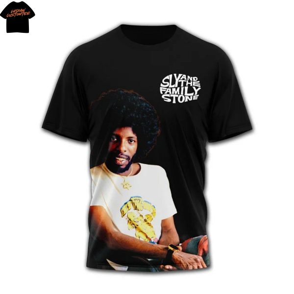 Sly Stone 1943-2025 Thank You For The Memories 3D T-Shirt