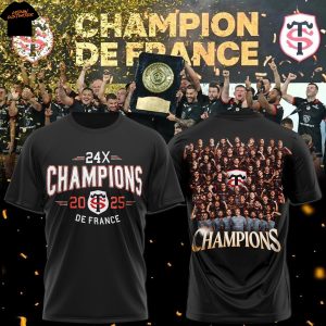 Stade Toulousain 24X Champions 2025 3D T-Shirt