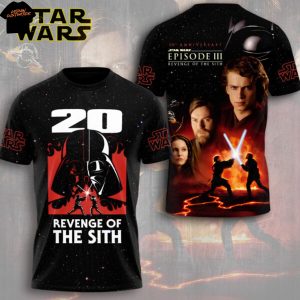 Star Wars Revenge Of The Sith 20th Anniversary 3D T-Shirt