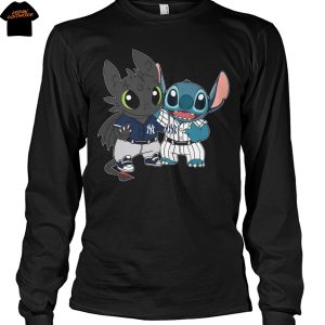 Stitch & Toothless New York Yankees Unisex T-Shirt