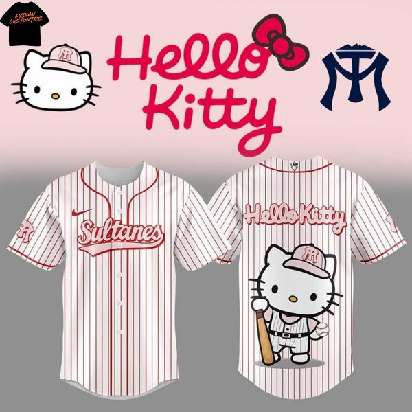 Sultanes De Monterrey Hello Kitty Baseball Jersey