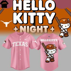 Texas Longhorns Hello Kitty Baseball Jersey