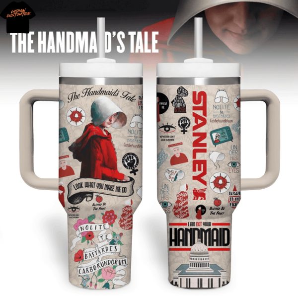 The Handmaids Tale Nolite Te Bastardes Carborundorum Tumbler With Handle And Straw