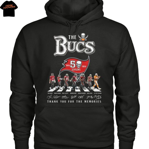 The Tampa Bay Buccaneers 1976-2025 Signature Thank You For The Memories Unisex T-Shirt