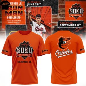 Baltimore Orioles Cal Ripken Jr Iron Man 2131 30th Anniversary 3D T-Shirt