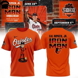 Baltimore Orioles Cal Ripken Jr Iron Man 3D T-Shirt