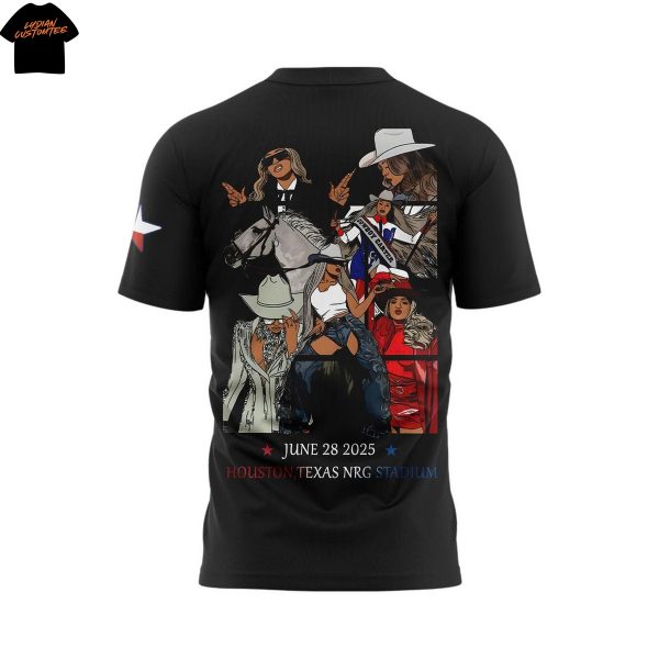 Beyonce Cowboy Carter Tour NRG Stadium Houston 3D T-Shirt