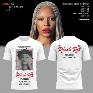 Beyonce Peach Pit Radio Atlanta World Tour 2025 3D T-Shirt