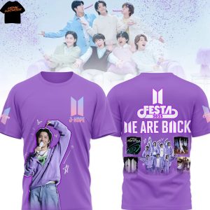 BTS Festa We Are Back J-Hope 2025 3D T-Shirt