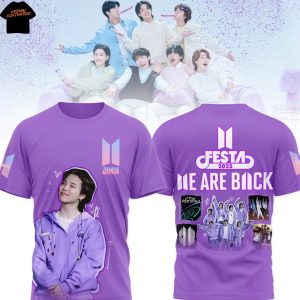 BTS Festa We Are Back Jimin 2025 3D T-Shirt