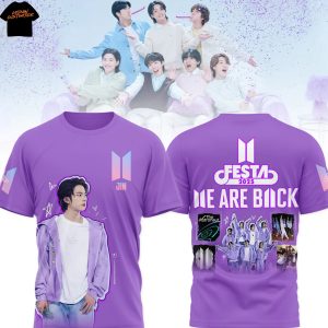 BTS Festa We Are Back Jin 2025 3D T-Shirt