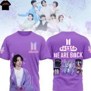 BTS Festa We Are Back Jungkook 2025 3D T-Shirt