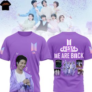 BTS Festa We Are Back RM 2025 3D T-Shirt